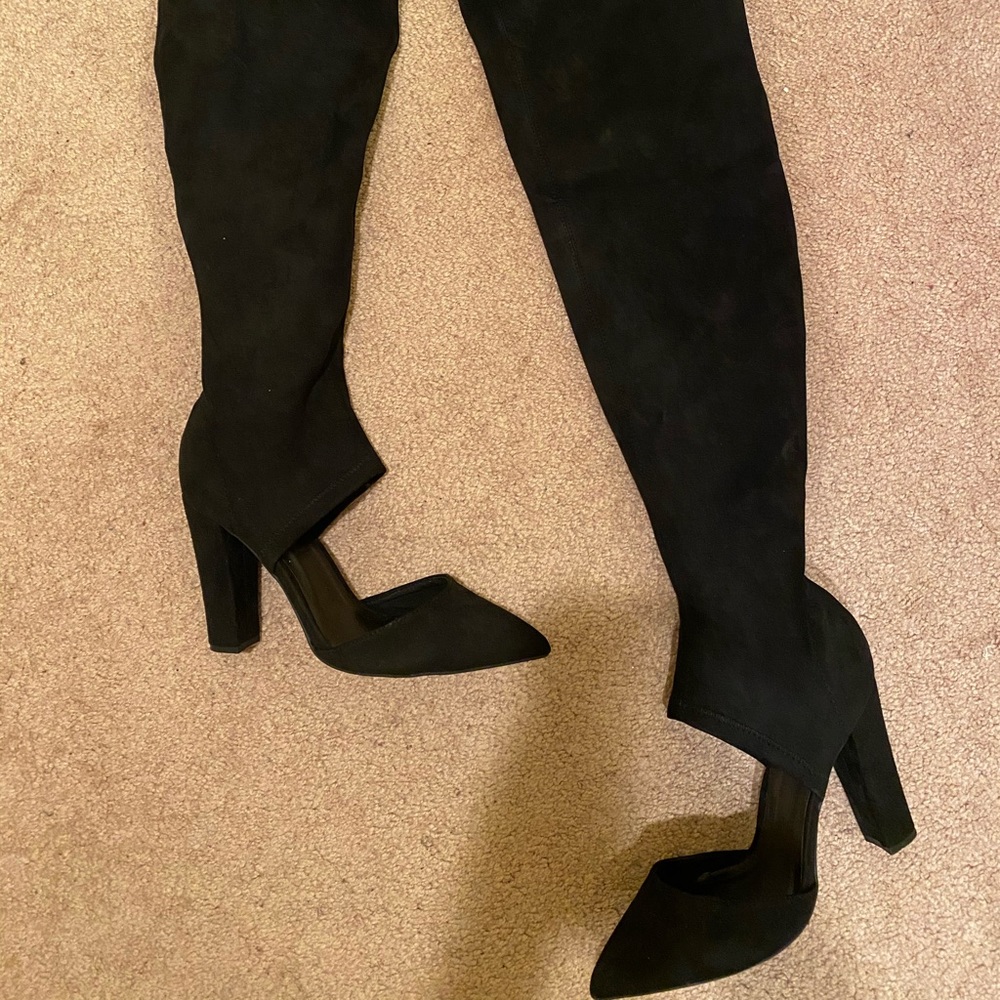 Knee High Faux Suede Boots